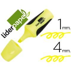 Rotulador liderpapel mini fluorescente amarillo PACK 12 UNIDADES