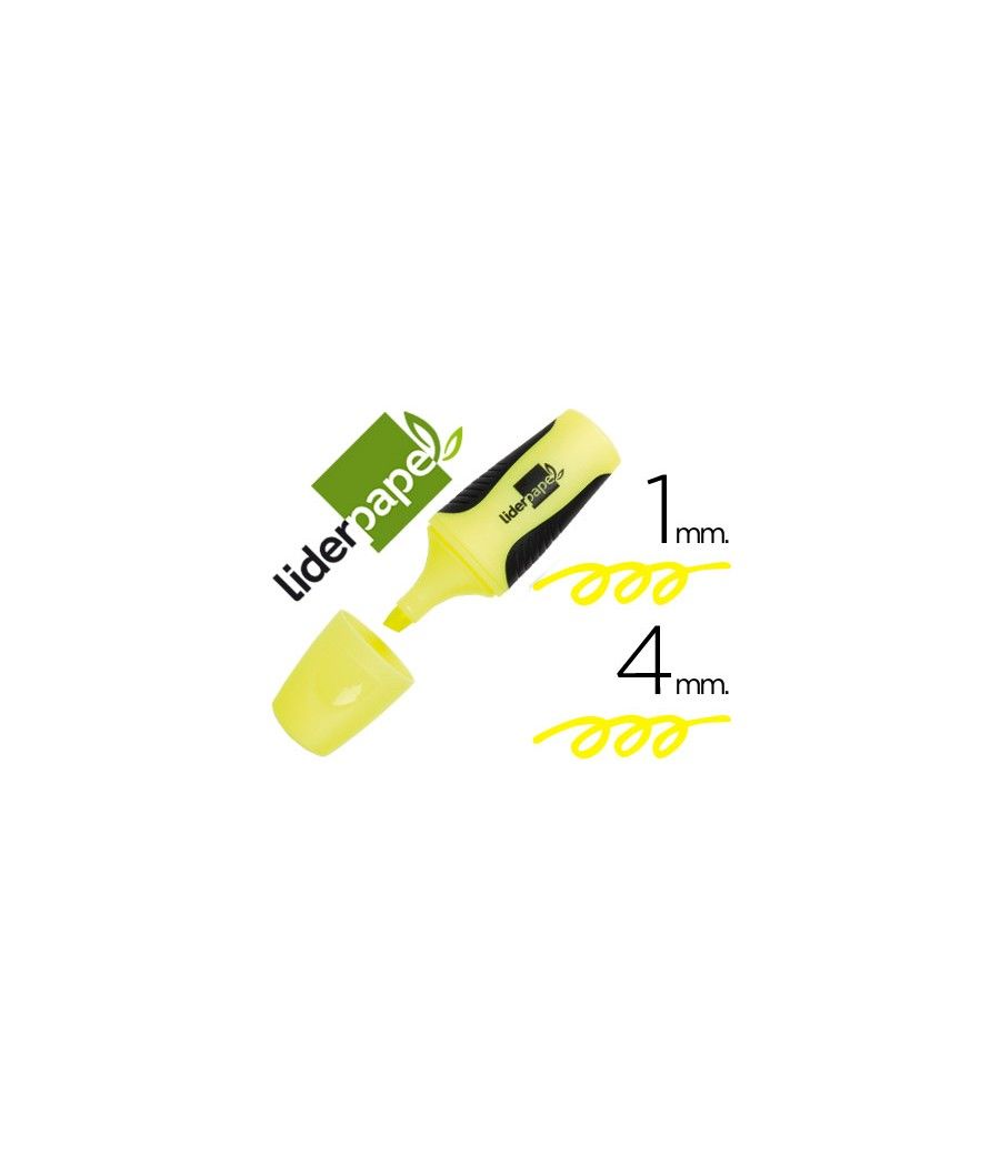 Rotulador liderpapel mini fluorescente amarillo PACK 12 UNIDADES - Imagen 2