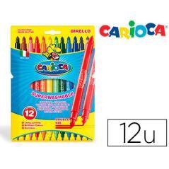 Rotulador carioca birello bipunta caja de 12 colores - Imagen 2