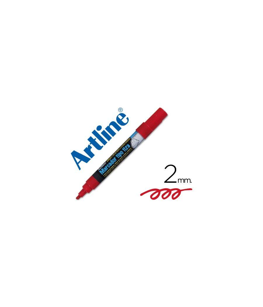 Rotulador artline pizarra verde negra epw-4-ro color rojo bolsa de 4 unidades - Imagen 2