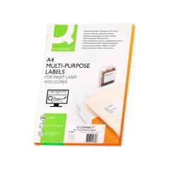 Etiqueta adhesiva q-connect kf00228 -tamaño din a4 -para ink-jet -transparente -caja con 25 hojas din-a4 - Imagen 3