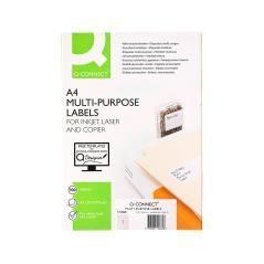 Etiqueta adhesiva q-connect kf00228 -tamaño din a4 -para ink-jet -transparente -caja con 25 hojas din-a4 - Imagen 4