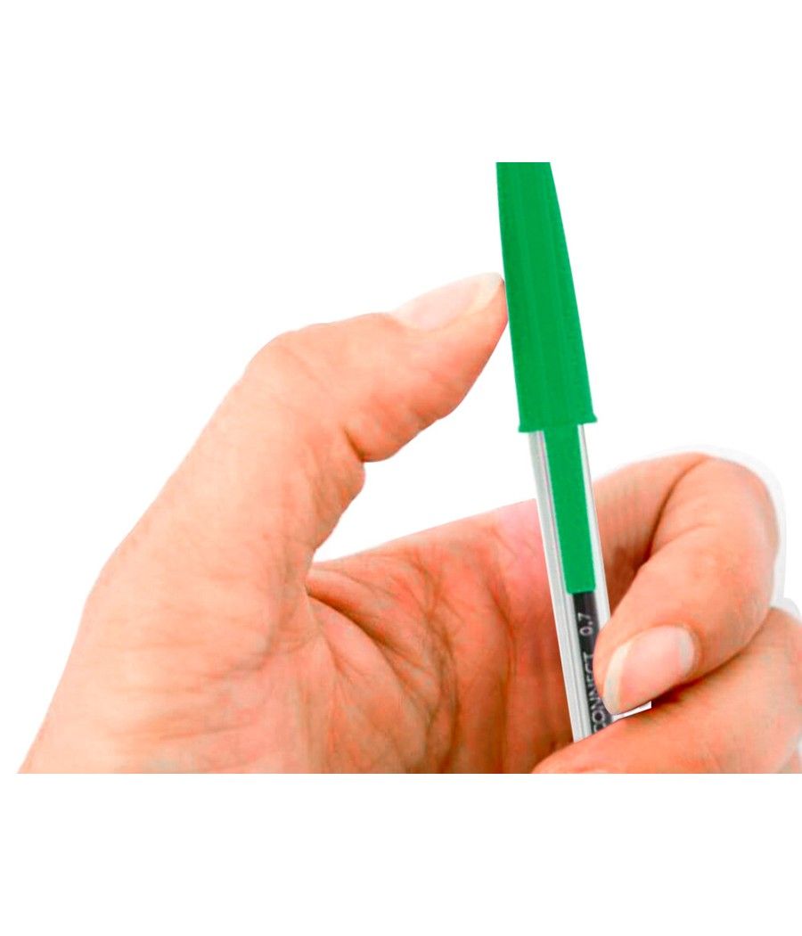 Bolígrafo transparente q-connect verde medio kf01043 PACK 50 UNIDADES - Imagen 6