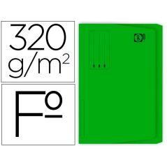 Subcarpeta cartulina gio folio pocket verde con bolsa y solapa 250gr. PACK 25 UNIDADES - Imagen 2
