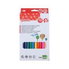 Lápices de colores liderpapel jumbo con sacapuntas caja de 12 colores - Imagen 3