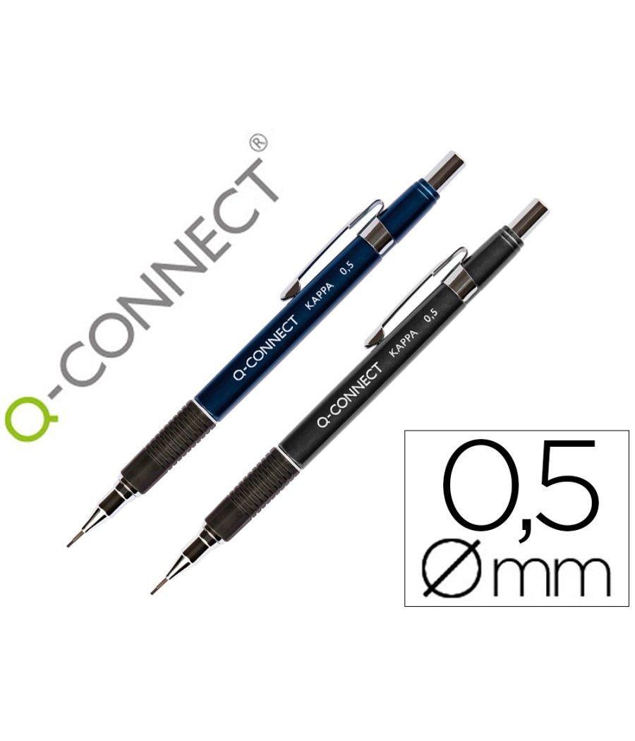 Portaminas q-connect kappa 0,5 mm sujecion de caucho PACK 12 UNIDADES - Imagen 2