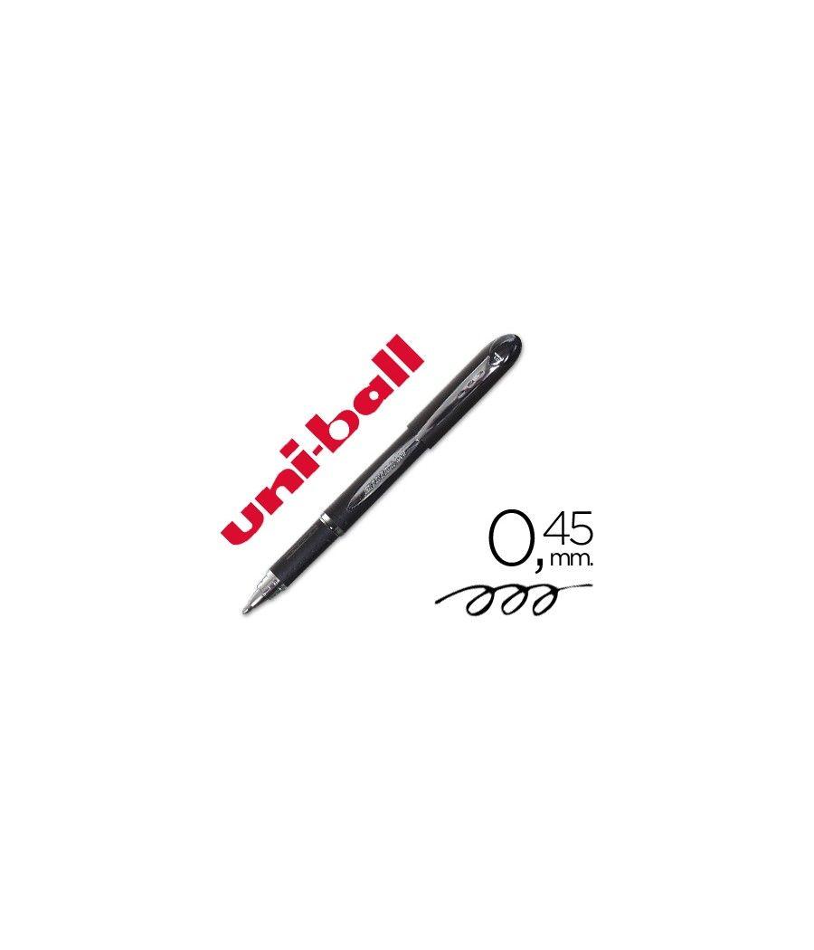 Rotulador uni-ball roller sx-210 tinta hibrida negro PACK 12 UNIDADES - Imagen 2