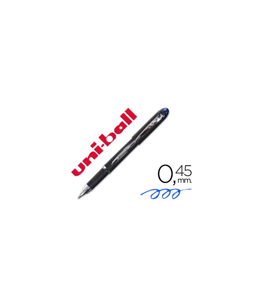 Rotulador uni-ball roller sx-210 tinta hibrida azul PACK 12 UNIDADES - Imagen 4