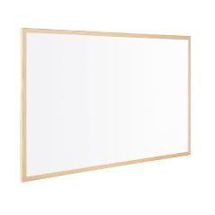 Pizarra blanca q-connect laminada marco de madera 120x90 cm - Imagen 4