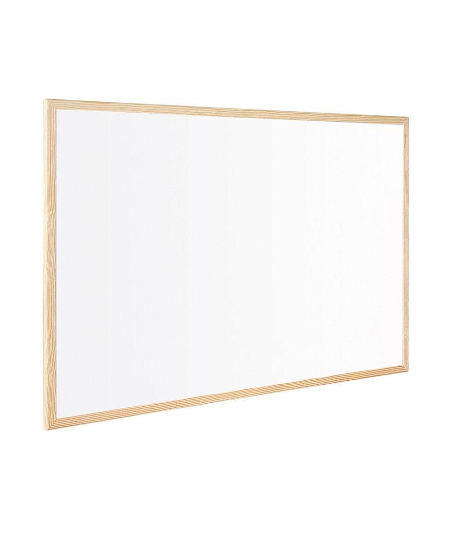 Pizarra blanca q-connect laminada marco de madera 90x60 cm - Imagen 4