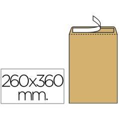 Sobre liderpapel bolsa n.12 kraft folio especial 260x360mm tira de silicona caja de 250 unidades - Imagen 2