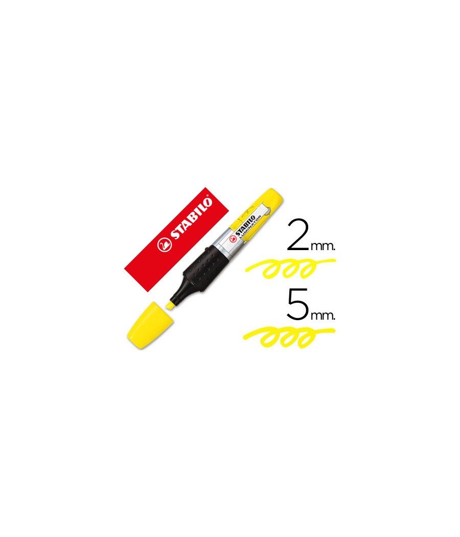 Rotulador stabilo boss luminator amarillo tinta luquida PACK 5 UNIDADES - Imagen 2