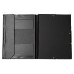 Carpeta liderpapel gomas folio solapas plástico negra - Imagen 5