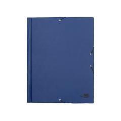 Carpeta liderpapel gomas folio solapas plástico azul - Imagen 3