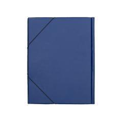 Carpeta liderpapel gomas folio solapas plástico azul - Imagen 4