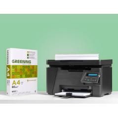 Papel fotocopiadora greening din a4 80 gramos paquete de 500 hojas PACK 5 UNIDADES - Imagen 7