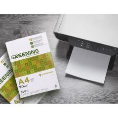 Papel fotocopiadora greening din a4 80 gramos paquete de 500 hojas PACK 5 UNIDADES - Imagen 8