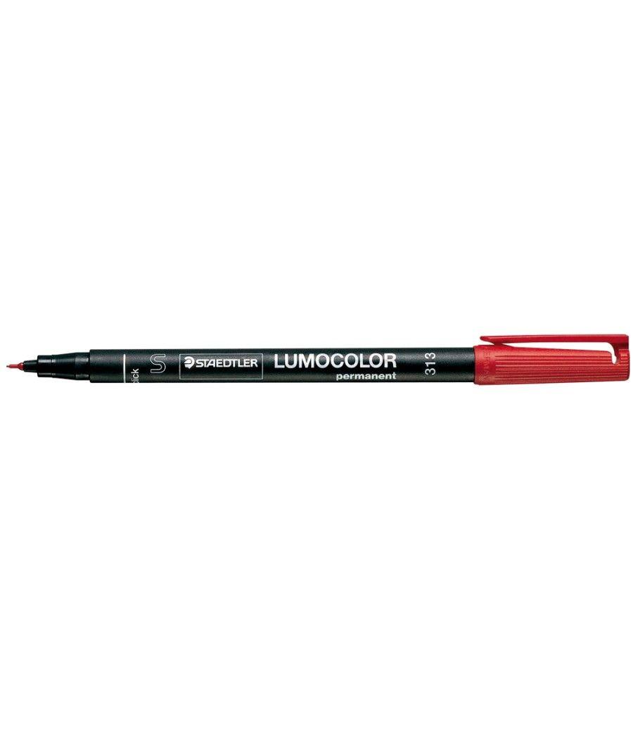 Rotulador staedtler lumocolor retroproyeccion punta de fibrapermanente 313-2 rojo punta super fina redonda 0.4 mm PACK 10 UNIDAD