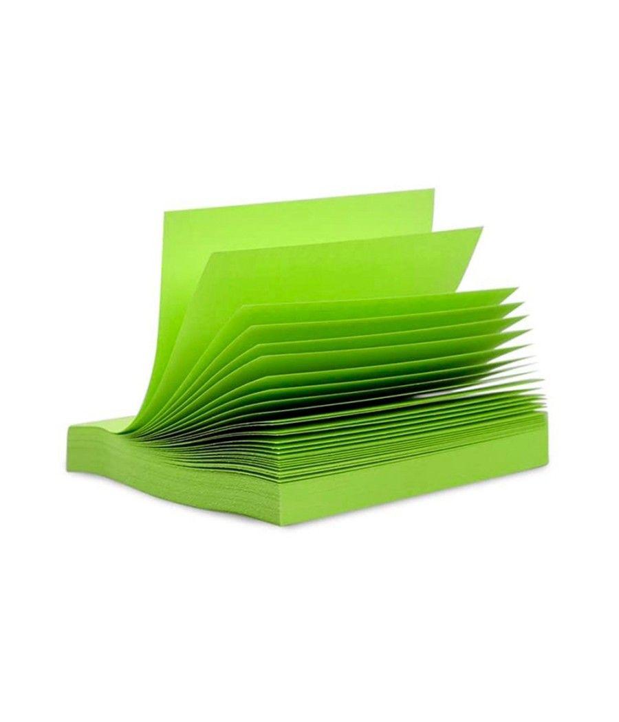 Bloc de notas adhesivas quita y pon q-connect 76x76 mm verde neon 80 hojas PACK 6 UNIDADES - Imagen 5