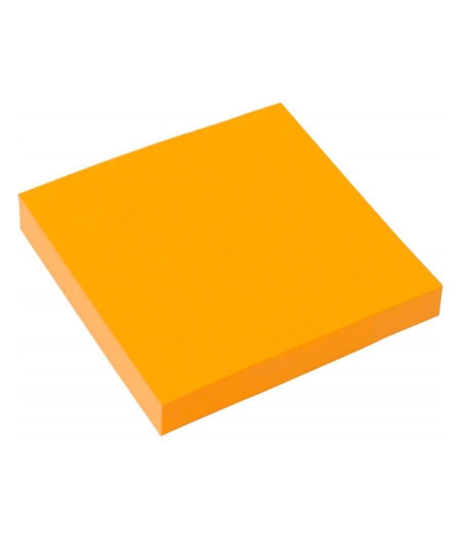 Bloc de notas adhesivas quita y pon q-connect 76x76 mm naranja neon 80 hojas PACK 6 UNIDADES - Imagen 5