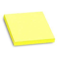 Bloc de notas adhesivas quita y pon q-connect 76x76 mm amarillo neon 80 hojas PACK 6 UNIDADES - Imagen 5