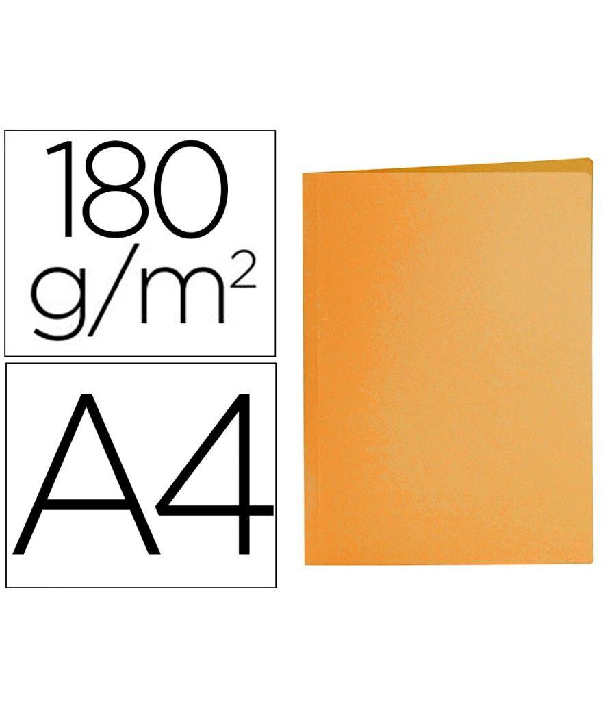 Subcarpeta liderpapel a4 naranja intenso 180g/m2 PACK 50 UNIDADES - Imagen 2