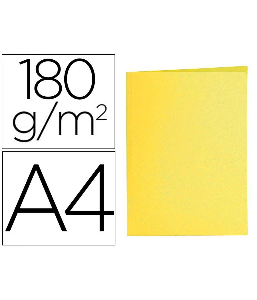 Subcarpeta liderpapel din a4 amarillo intenso 180g/m2 PACK 50 UNIDADES - Imagen 2