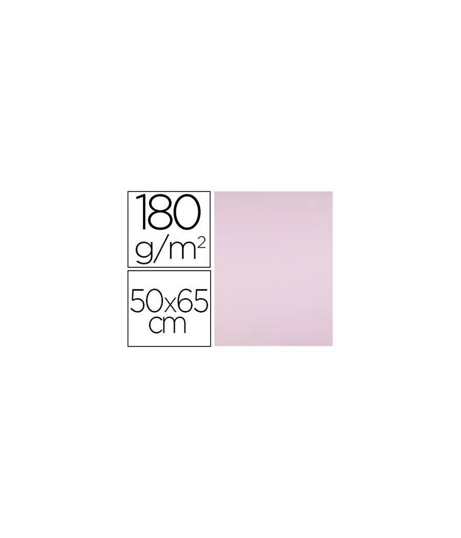 Cartulina liderpapel 50x65 cm 180g/m2 rosa PACK 125 UNIDADES - Imagen 2