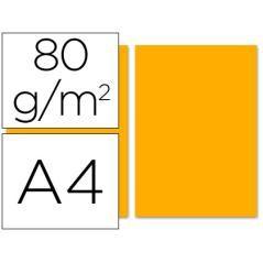Papel color liderpapel a4 80g/m2 naranja paquete de 100 - Imagen 2