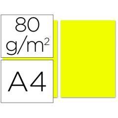 Papel color liderpapel a4 80g/m2 limon paquete de 100 - Imagen 2