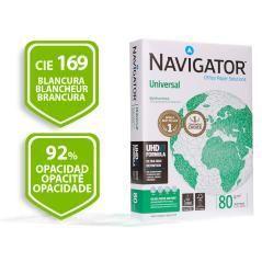 Papel fotocopiadora navigator din a4 80 gramos paquete de 500 hojas PACK 5 UNIDADES - Imagen 3