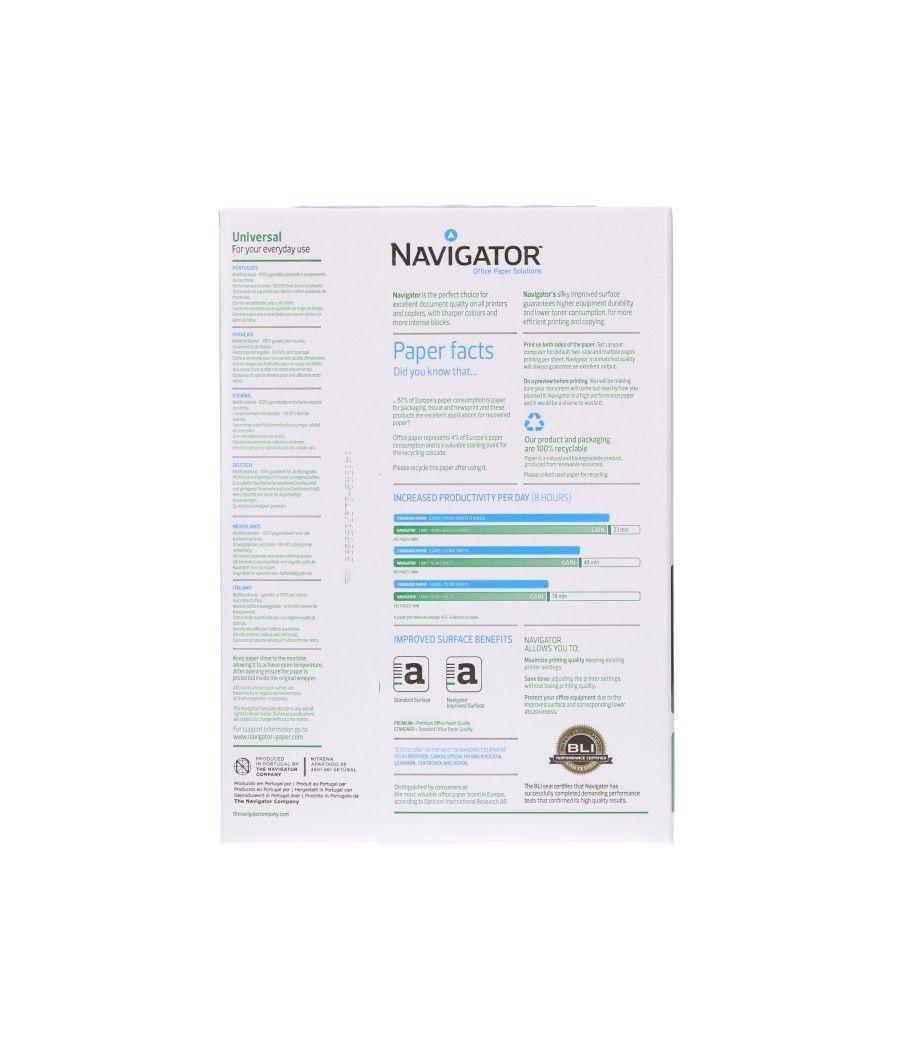 Papel fotocopiadora navigator din a4 80 gramos paquete de 500 hojas PACK 5 UNIDADES - Imagen 6