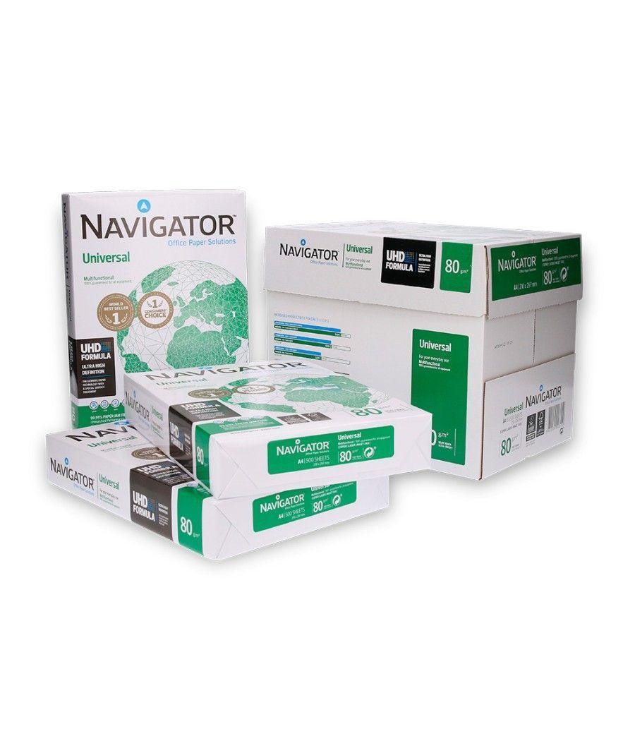 Papel fotocopiadora navigator din a4 80 gramos paquete de 500 hojas PACK 5 UNIDADES - Imagen 7