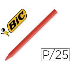 Lápices plastidecor unicolor rojo-03 caja con 25 lápices - Imagen 2