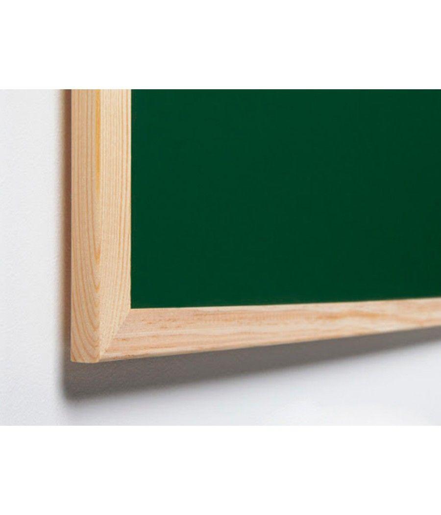 Pizarra verde q-connect marco de madera 120x90 cm sin repisa - Imagen 5