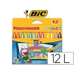 Lápices cera plastidecor peque s caja de 12 colores+ PACK 12 UNIDADES - Imagen 2