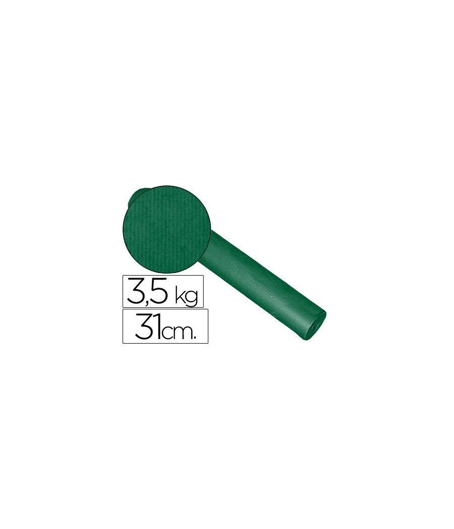 Papel fantasía kraft liso kfc bobina 31 cm 3,5 kg color verde - Imagen 2