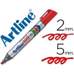 Rotulador artline marcador permanente 109 rojo -punta biselada PACK 12 UNIDADES