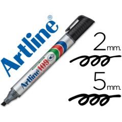 Rotulador artline marcador permanente 109 negro -punta biselada PACK 12 UNIDADES