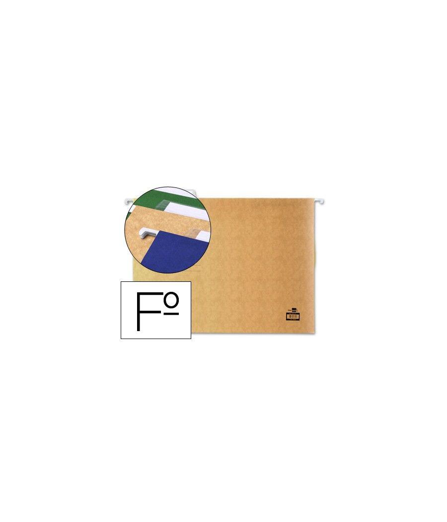 Carpeta colgante liderpapel folio kraft PACK 10 UNIDADES - Imagen 2