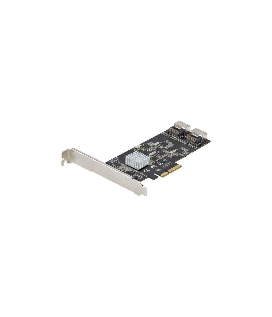 StarTech.com Tarjeta PCIe de 8 Puertos SATA - Tarjeta Adaptadora de Expansión PCI Express SATA con 4 Controladores de Host - Tar