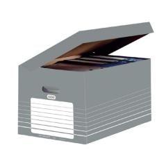 Cajon elba cartón color gris para 5 cajas archivo definitivo 345x450x280mm - Imagen 2