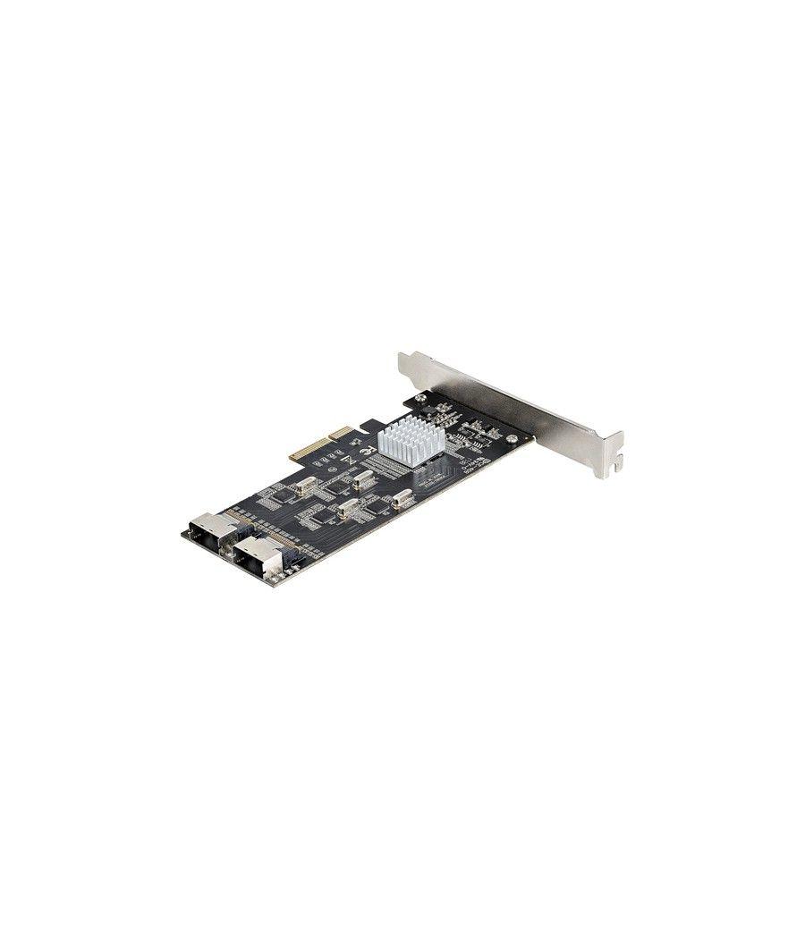 StarTech.com Tarjeta PCIe de 8 Puertos SATA - Tarjeta Adaptadora de Expansión PCI Express SATA con 4 Controladores de Host - Tar