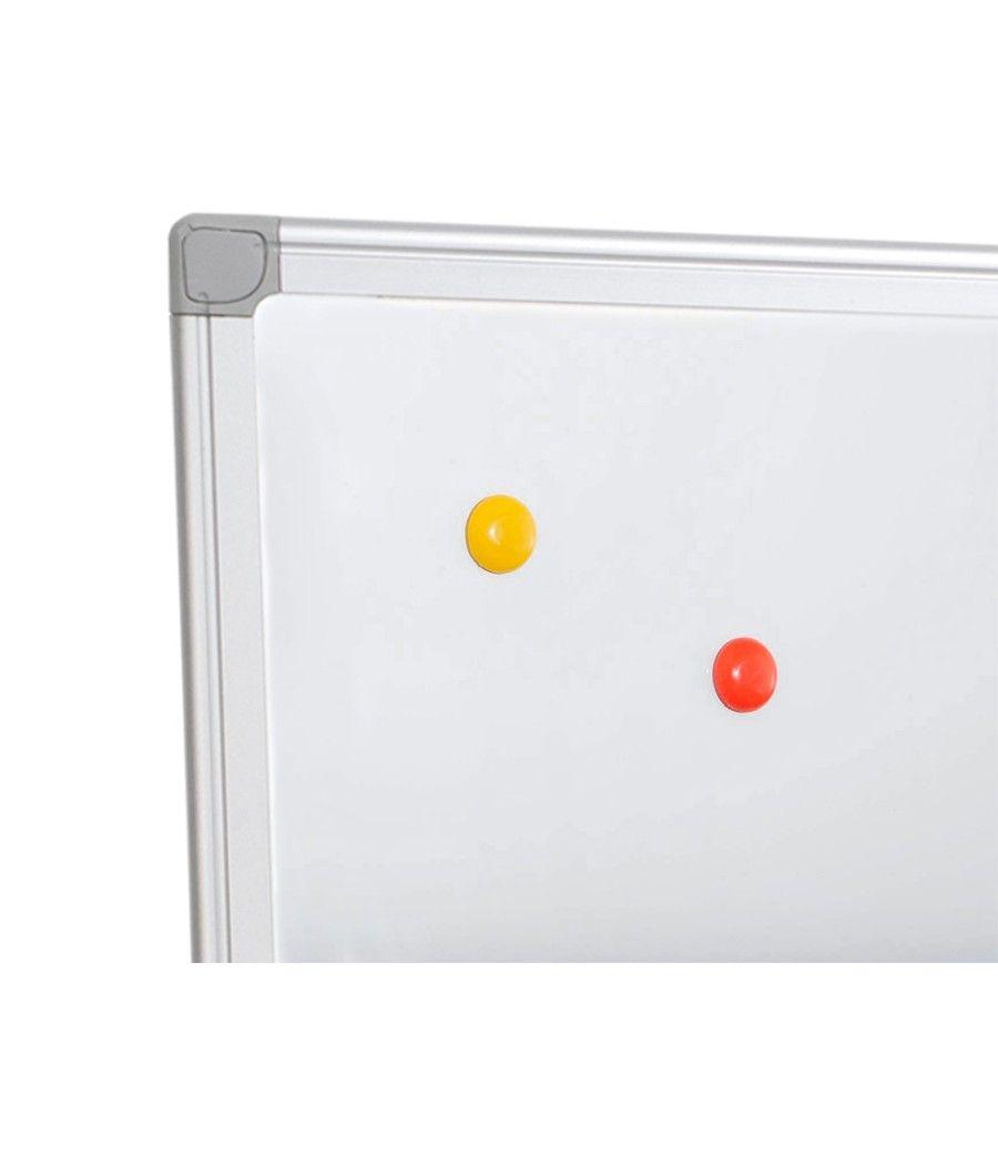 Pizarra blanca q-connect lacada magnética marco de aluminio 90x60 cm - Imagen 5
