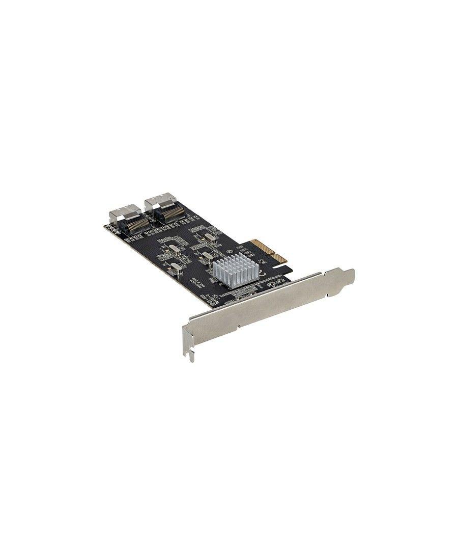 StarTech.com Tarjeta PCIe de 8 Puertos SATA - Tarjeta Adaptadora de Expansión PCI Express SATA con 4 Controladores de Host - Tar