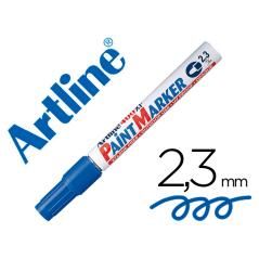 Rotulador artline marcador permanente ek-400 xf azul -punta redonda 2.3 mm -metal caucho y plástico PACK 12 UNIDADES