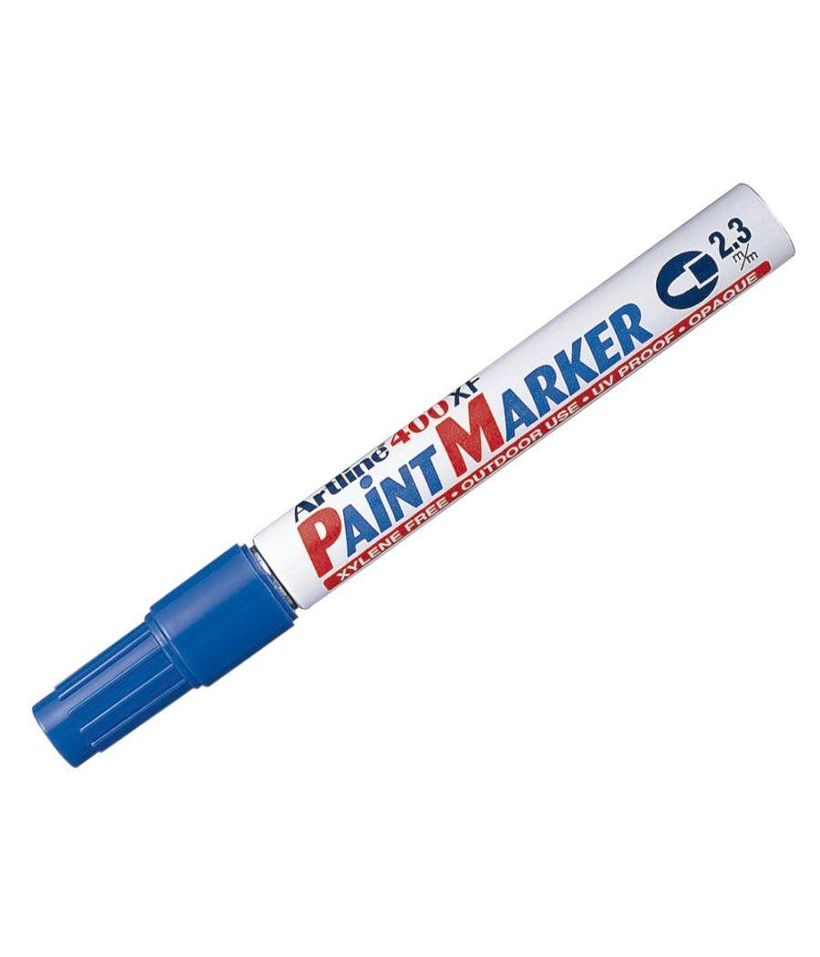 Rotulador artline marcador permanente ek-400 xf azul -punta redonda 2.3 mm -metal caucho y plástico PACK 12 UNIDADES - Imagen 3