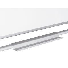 Pizarra blanca q-connect doble cara melamina marco de aluminio 120x90 cm giratoria - Imagen 5