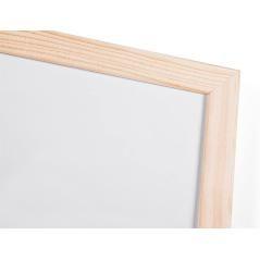 Pizarra blanca q-connect melamina marco de madera 90x60 cm - Imagen 5