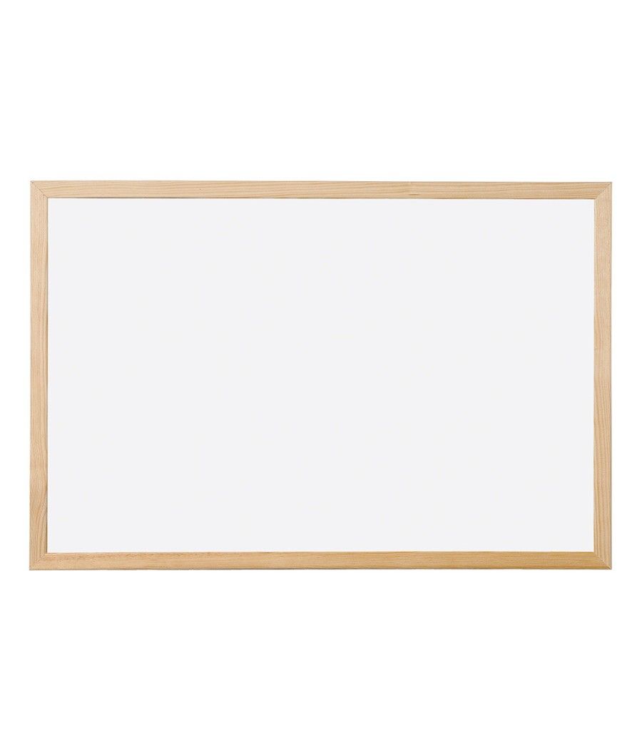 Pizarra blanca q-connect melamina marco de madera 60x40 cm - Imagen 3